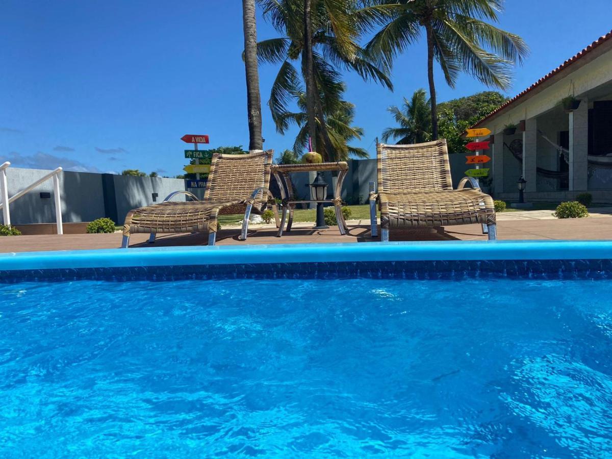Casa Pe Na Areia Villa São José da Coroa Grande Exteriör bild